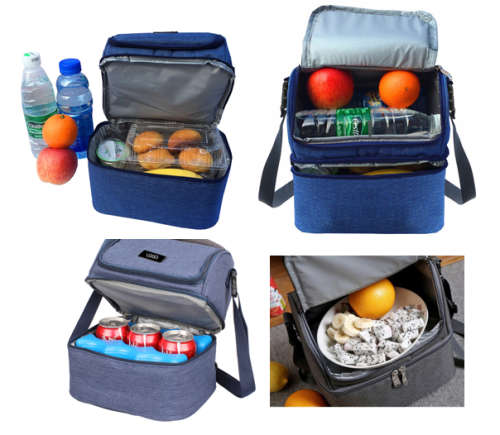 8L Double Layer Thermal Insulated Lunch Bag