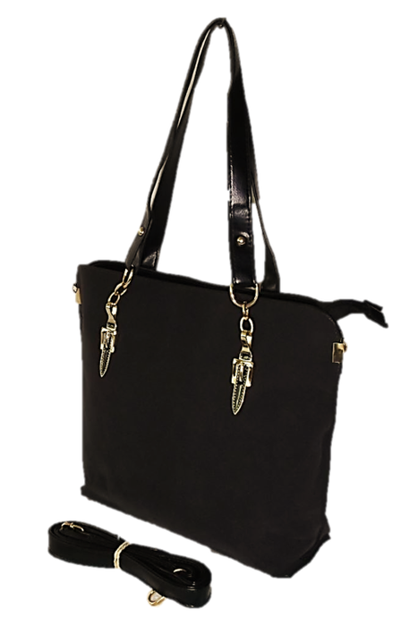 Gorgeous Charcoal Grey Suede Handbag