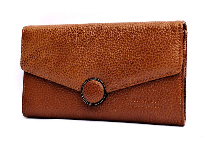 Ladies Genuine Leather Wallet in Black or Brown