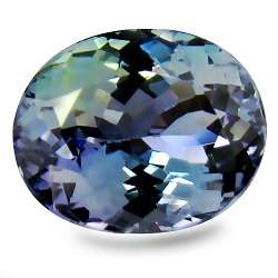 3.48CT TANZANITE [HKD CERTIFIED] OVAL INTENSE BLUE VIOLET, VVS Value: R33'550.00