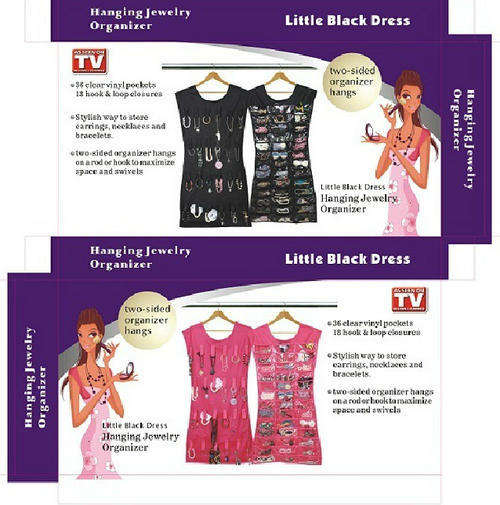Little Black Dress Hanging Jewlry Organiser