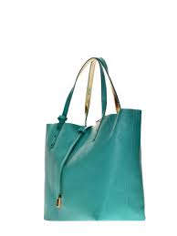 J&C JACKY & CELINE Turquoise Designer Shoulder Bag, Genuine Leather - Made in Italy