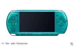 PSP 2000 (teal colour) with four games