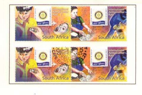 2005 THE CENTENARY OF ROTARY  SET OF SINGLE STAMPS MINT & CTO