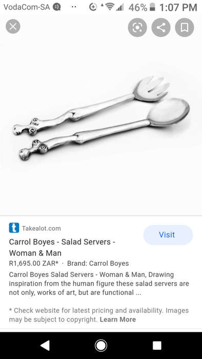 Pair Carrol Boyes salad servers