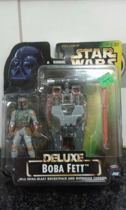 Star Wars POTF Deluxe Boba Fett w/Wing Blast Rocketpack and Cannon