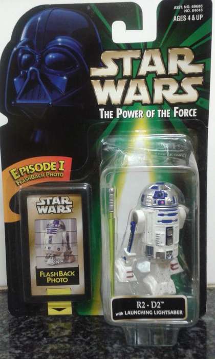 Star Wars POTF R2-D2 with Launching Light Saber