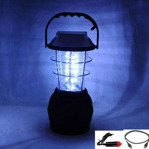 5 in 1 rechargeable 36 Hand Crank mobile Solar Lantern