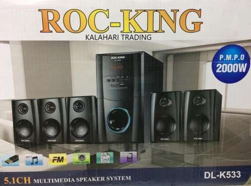 ROC-KING 5.1CH MULTIMEDIA SPEAKER SYSTEM...P.M.P.O 2000W