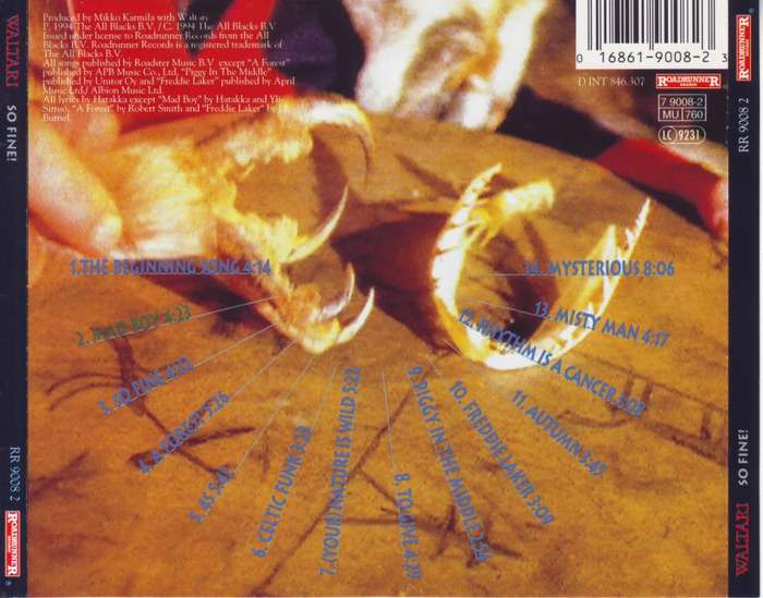 WALTARI -  So Fine (CD) BRR 9008 2 NM