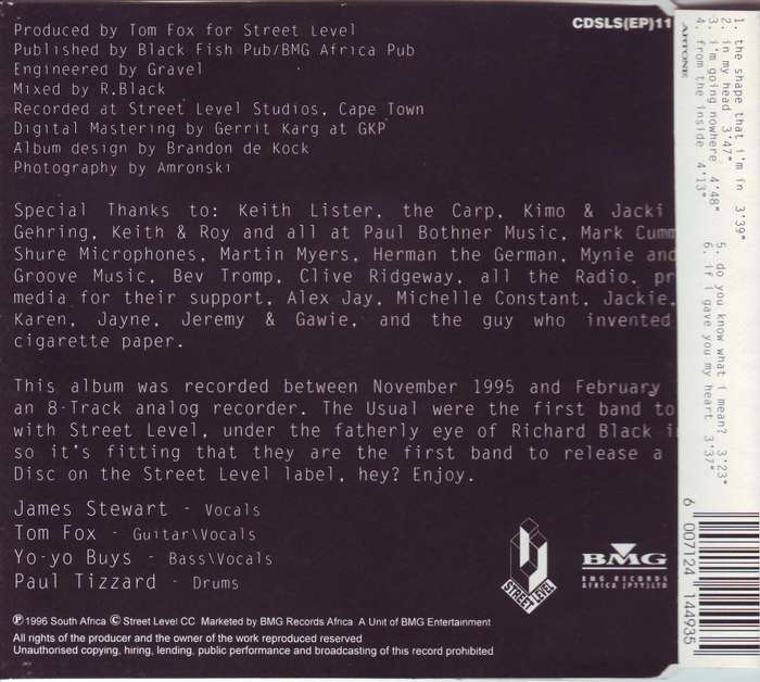 THE USUAL - Six songs from the inside CDSLS (CD,EP) 111 NM-