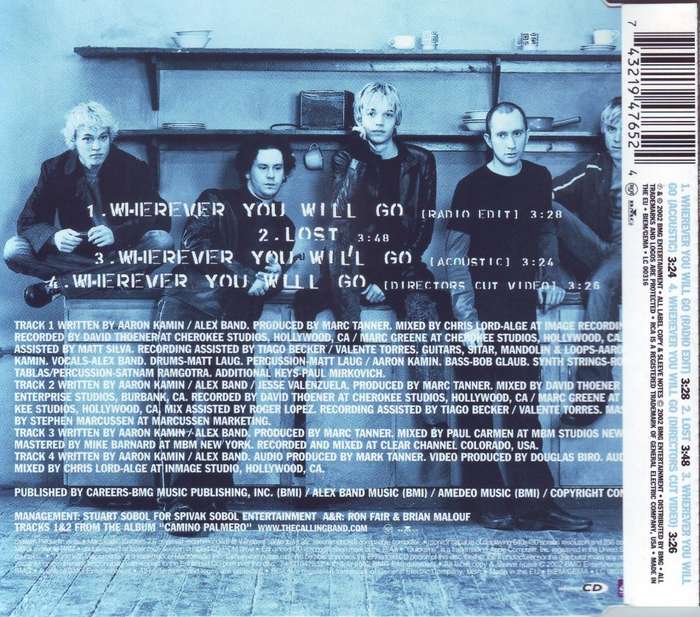THE CALLING - Wherever you will go (CD single) 74321947652