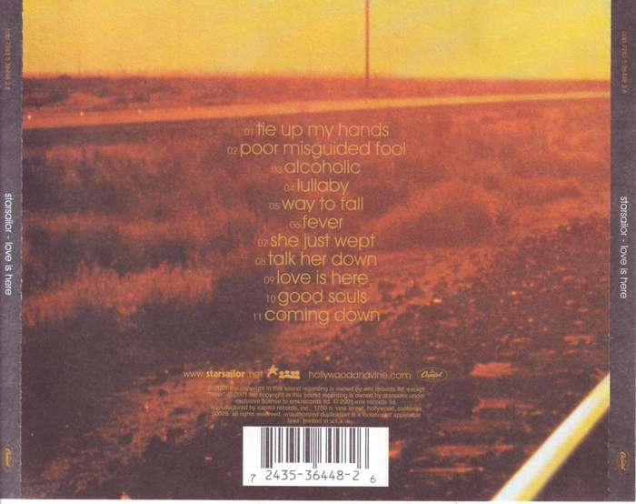 STARSAILOR - Love is here (CD) cdp 7243 5 36448 2 6 NM