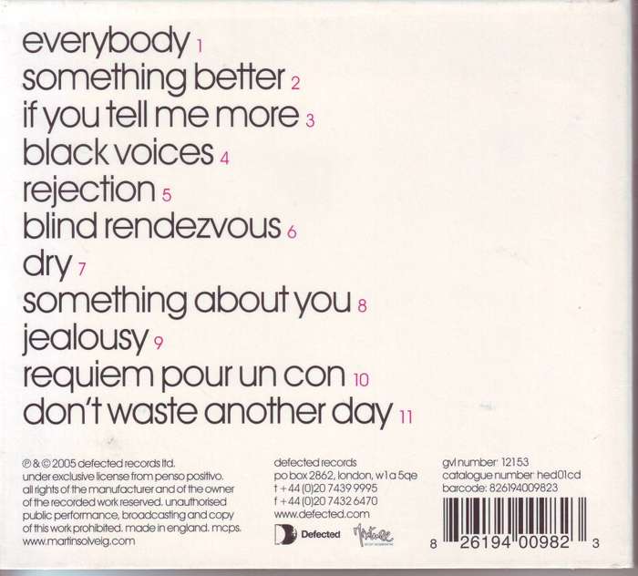 MARTIN SOLVEIG - Hedonist (CD,digipak) hed01cd NM