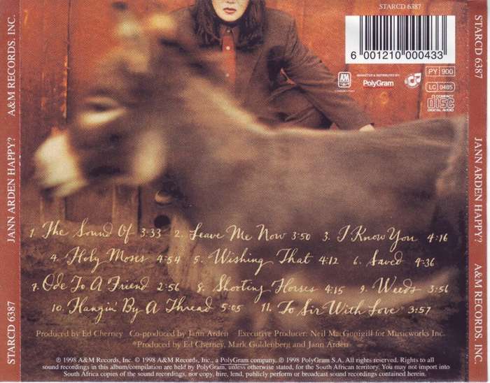 Jann Arden - Happy? (CD) STARCD 6387