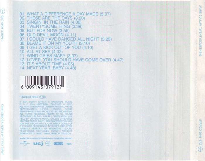 JAMIE CULLUM - Twentysomething (CD) STARCD 6849 NM