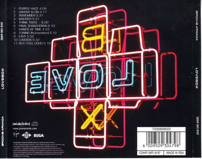 GROOVE ARMADA - Lovebox (CD) CDHIP (WF) 9197 NM