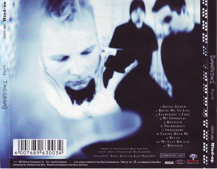 EVANESCENCE - Fallen (CD) CDEPC 6661 NM