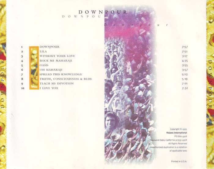 DOWNPOUR (CD) CD003 (Visions International) NM-