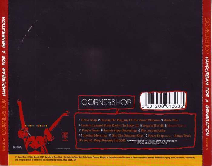 CORNERSHOP - Handcream for a generation (CD) SMBCD 12 NM