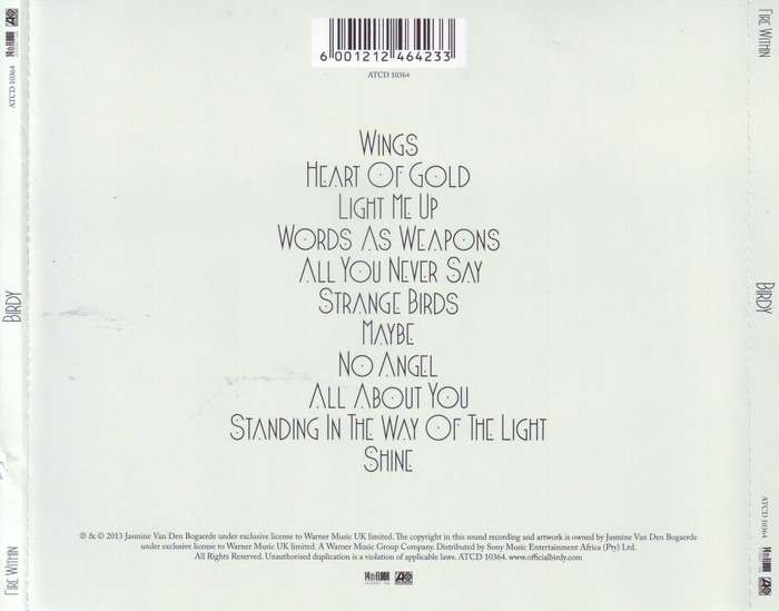 BIRDY - Fire within (CD) ATCD 10364 NM