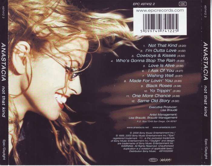ANASTACIA - Not that kind (CD) 497412 2 NM