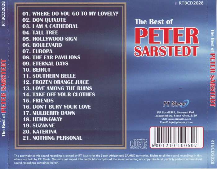 PETER SARSTEDT - The best of (CD) RTBCD 2028 EX