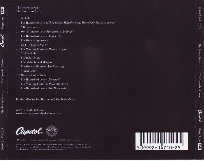 THE DECEMBERISTS - The hazards of love (CD)  50999 2 14710 2 5 NM
