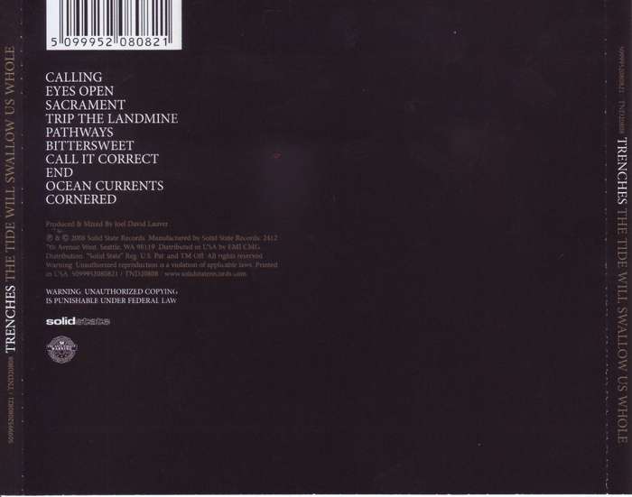 TRENCHES - The tide will swallow us whole (CD) TND20808 NM