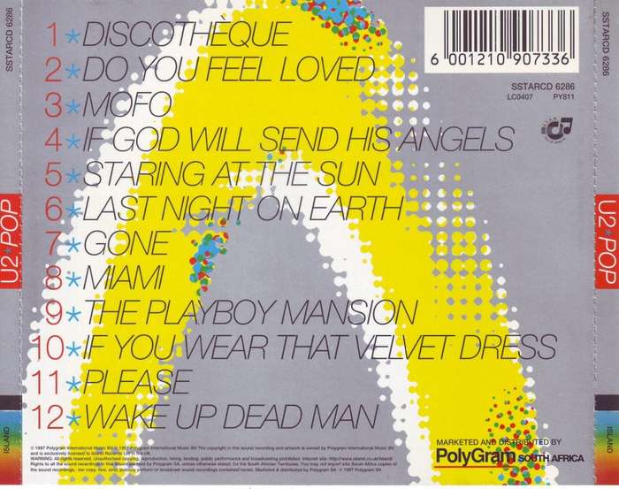 U2 - Pop (CD) SSTARCD 6286 NM-