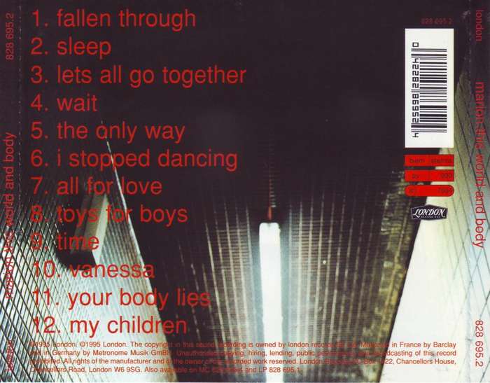 MARION - This world and body (CD) 828 695.2 NM (R25 SALE)