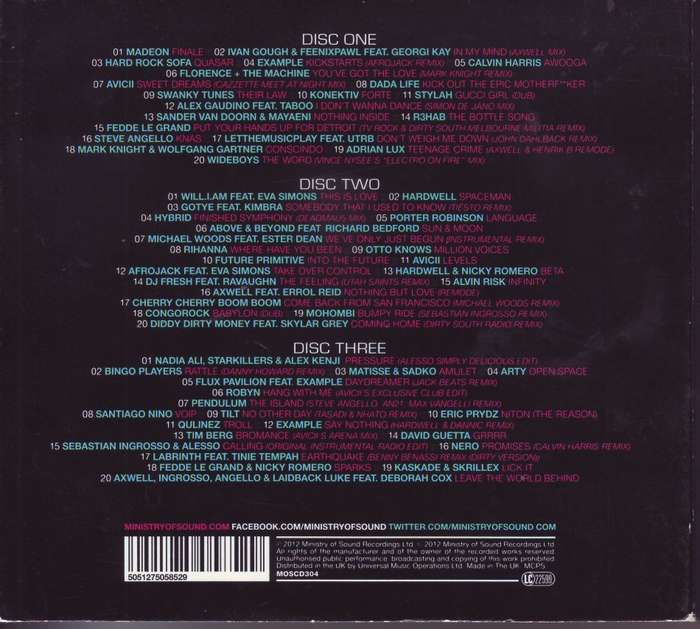 EUPHORIA ELECTRONIC DANCE MUSIC - Compilation (3 CD set) MOSCD304 NM