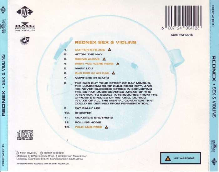 REDNEX - Sex & violins (CD) CDHIP (WF) 9015 NM