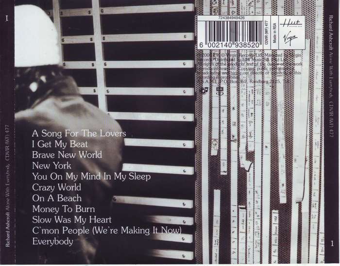 RICHARD ASHCROFT - Alone with everybody (CD) CDVIR (WF) 477 NM