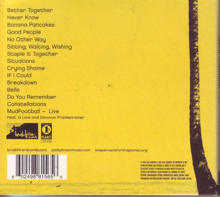 JACK JOHNSON - In between dreams (CD special edition, digipak) 9881565 NM-