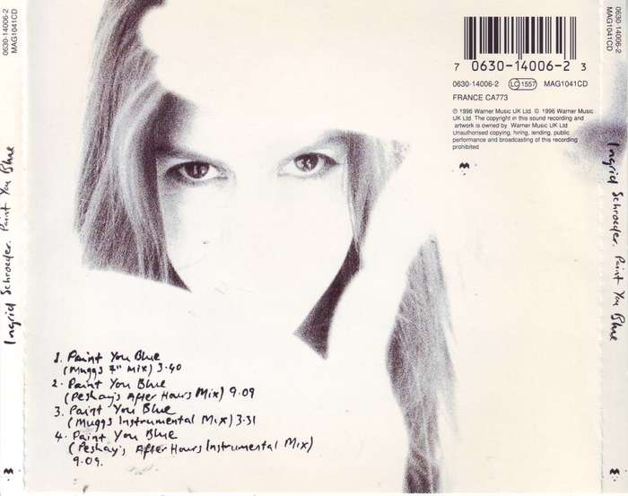INGRID SCHROEDER - Paint you blue (CD single) MAG1041CD