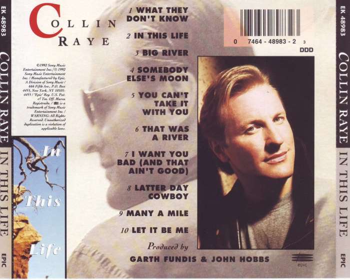 COLLIN RAYE - In this life (CD) EK 48983 NM-