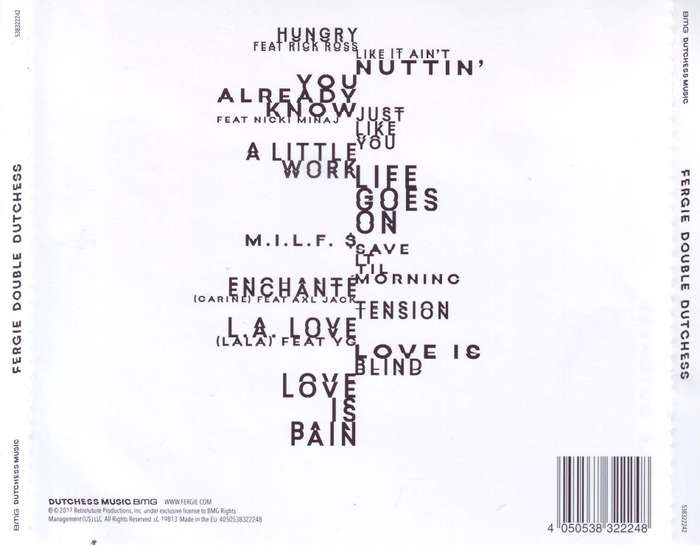 FERGIE - Double dutchess (CD) 538322242 NM