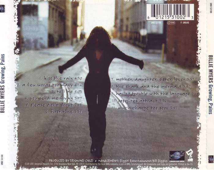 BILLIE MYERS - Growing, pains (CD) UND 53100 NM-