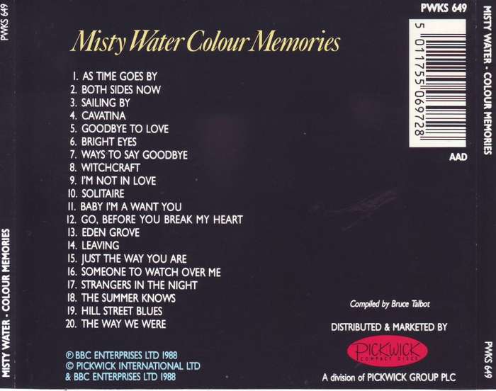 MISTY WATER-COLOUR MEMORIES - Compilation (CD) PWKS 649