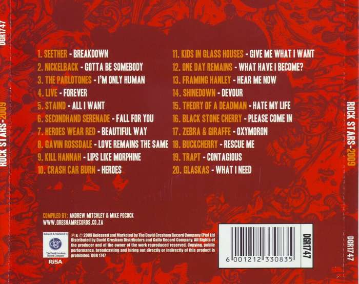 ROCK STARS 2009 - Compilation (CD) DGR 1747 K NM-