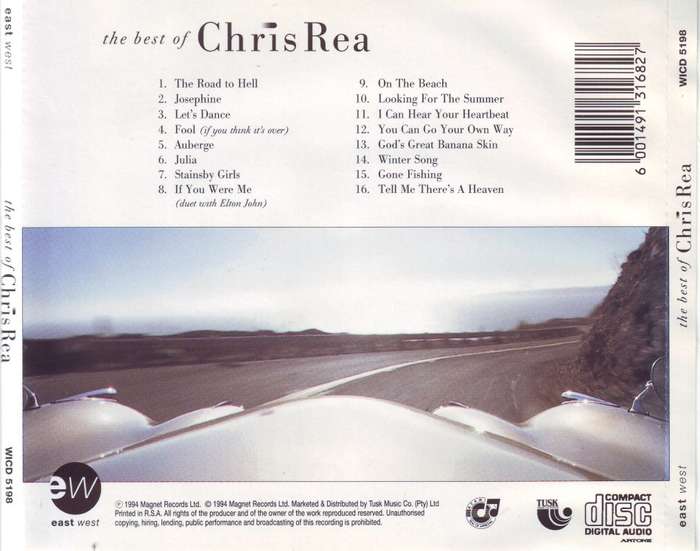 CHRIS REA - The Best Of Chris Rea (CD) WICD 5198 NM