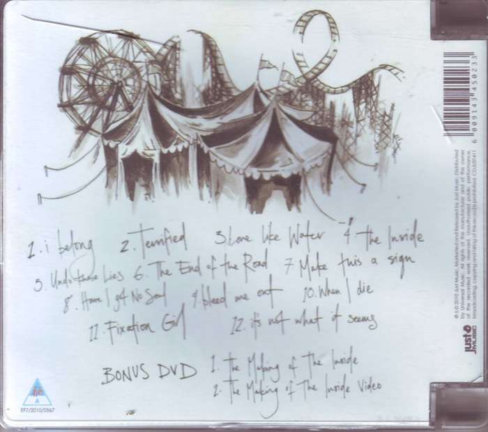 Zebra & Giraffe - The Inside (CD & DVD) CDJUST 411