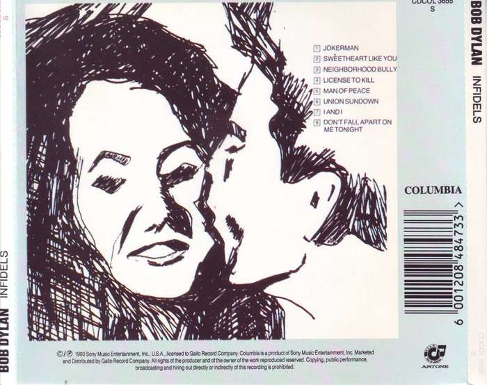 BOB DYLAN - Infidels (CD) CDCOL 3655 S NM
