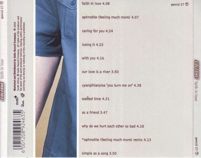 COLESKE - Faith in love (CD) gwvcd 27