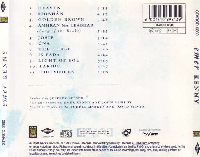 EMER KENNY - Emer Kenny (CD) STARCD 6380 NM