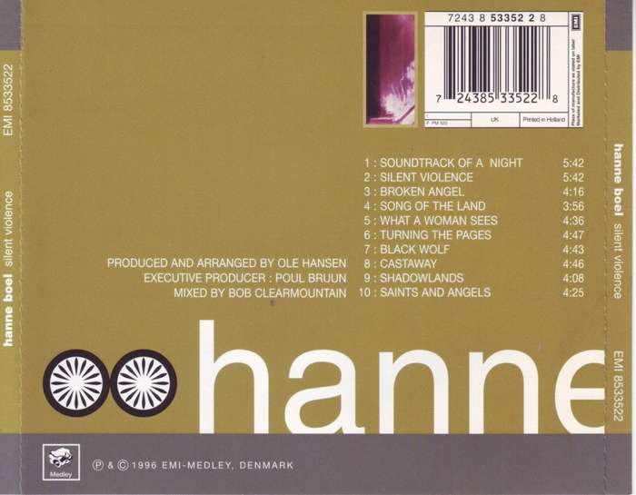 HANNE BOEL - Silent violence (CD) EMI 8533522 NM