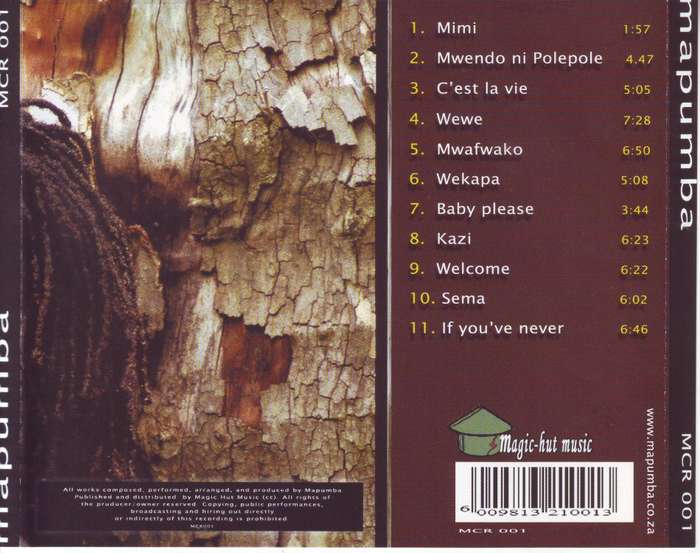 MAPUMBA - Mapumba (CD) MCR 001 EX