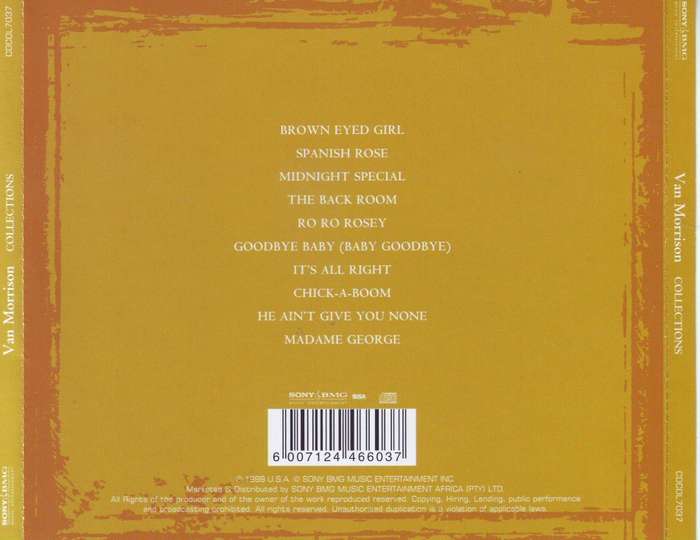 VAN MORRISON - Collections (CD) CDCOL7037 NM-