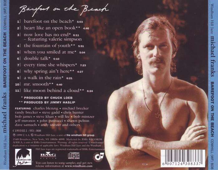 MICHAEL FRANKS - Barefoot on the beach (CD) CDWHILL (WF) 808 NM-  (FREE BULK SHIPPING)
